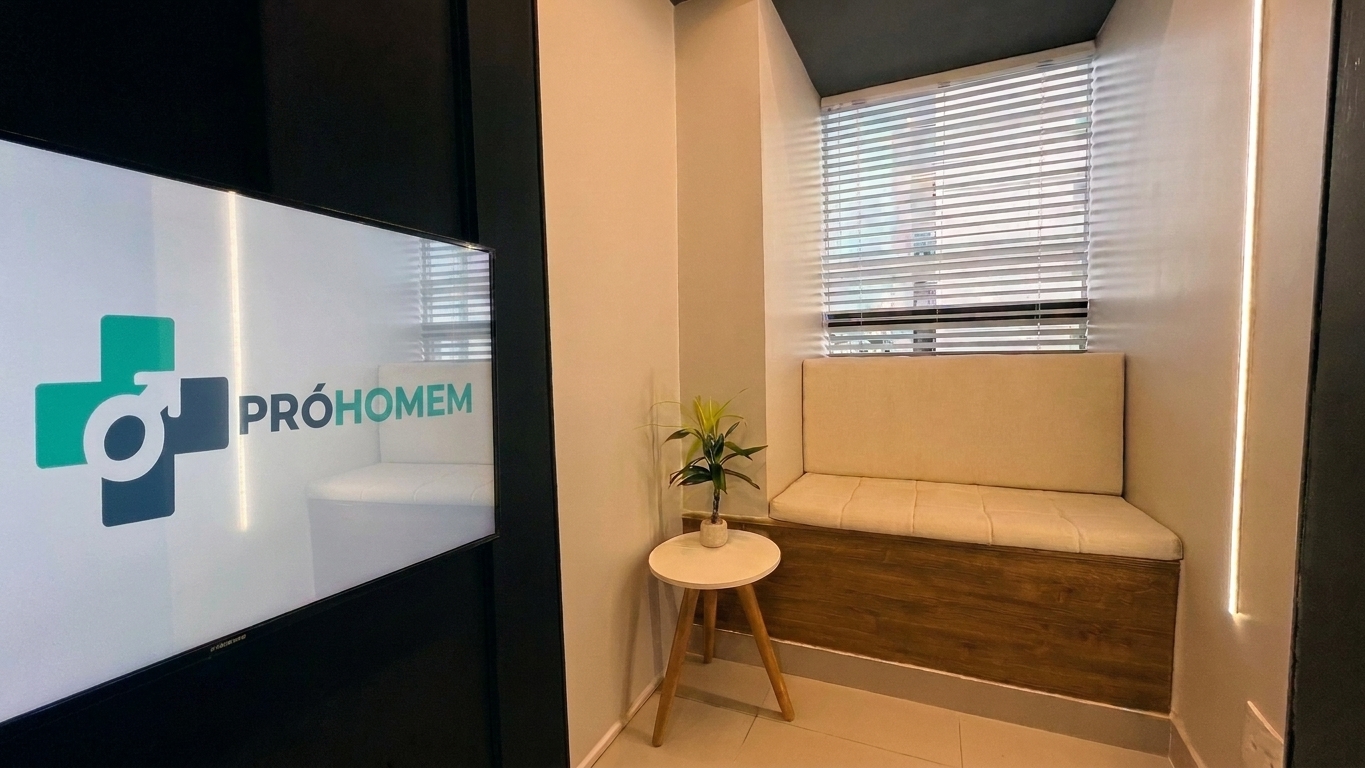 Cabine de espera reservada da Pró Homem
