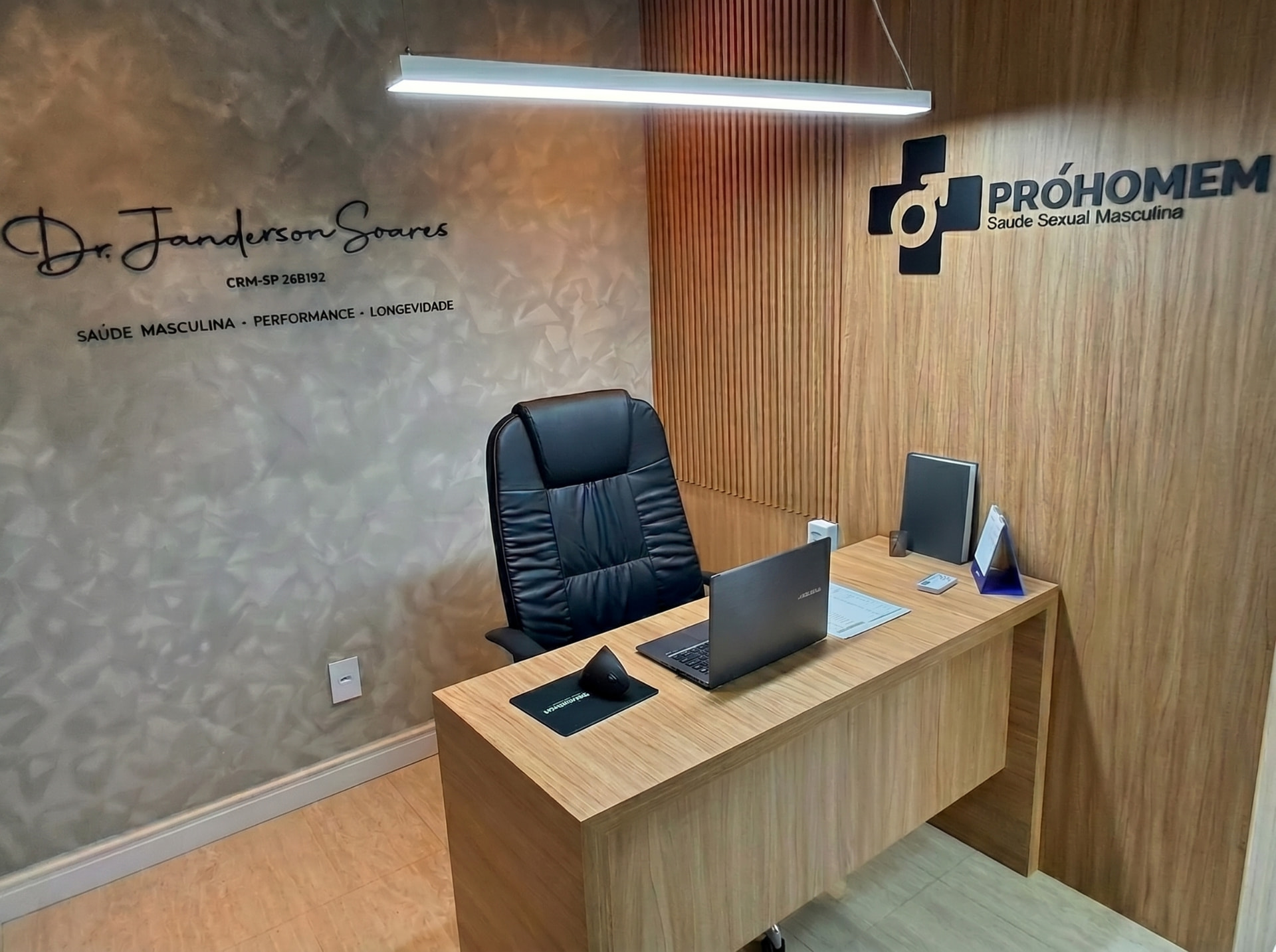 Consultório médico privativo da Pró Homem